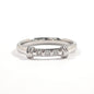 Burberrys Ring Pt900Platinum, Diamond Silver 12