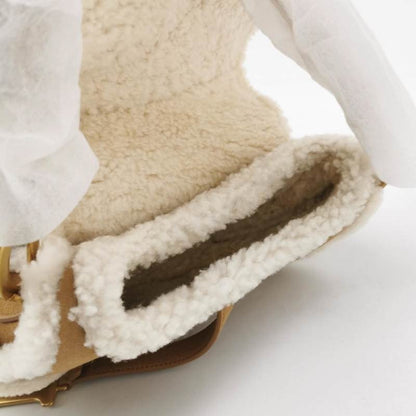 Dior Saddle 2020 Shoulder Bag Shearling Brown and While Rovelle Bags