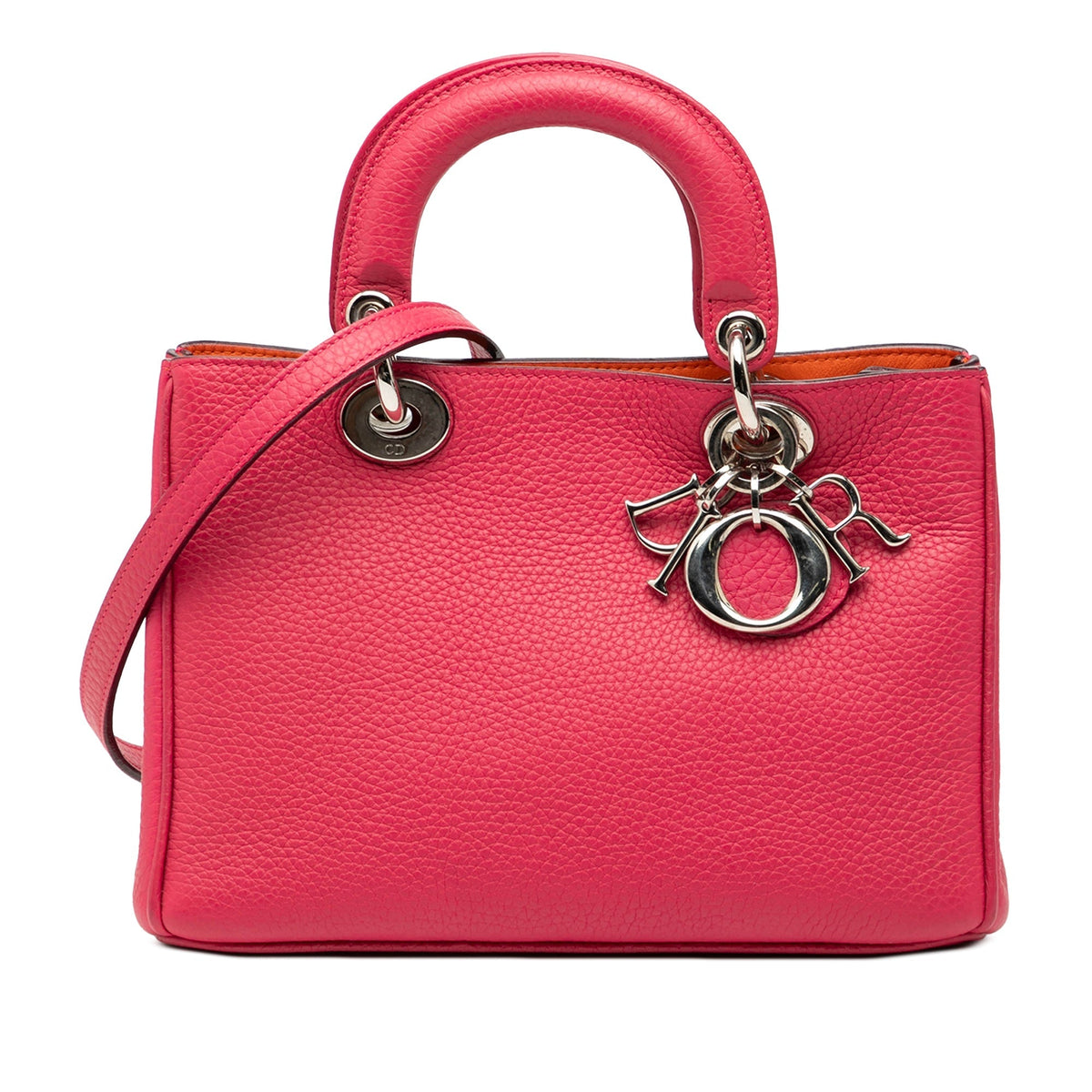 Pink Dior Mini Leather Diorissimo Satchel Rovelle Bags