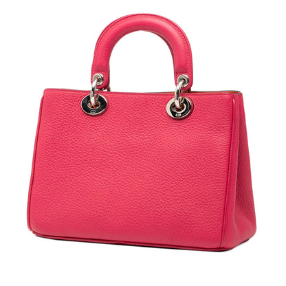 Pink Dior Mini Leather Diorissimo Satchel Rovelle Bags