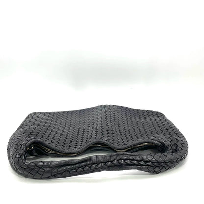 Bottega Veneta Intrecciato Hobo Bag Medium Black Lambskin leather 45cm