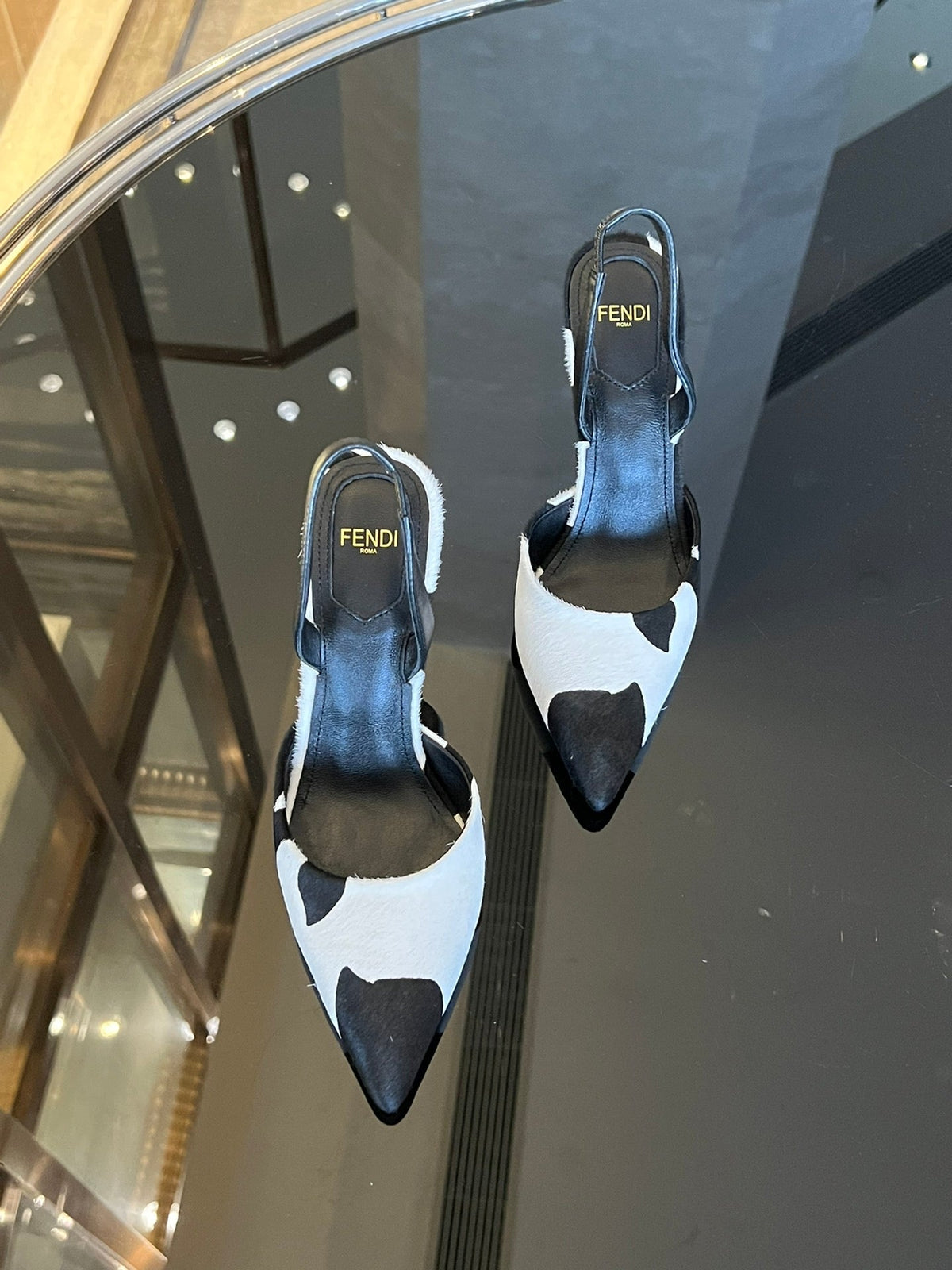 Fendi First Heel Slingbacks