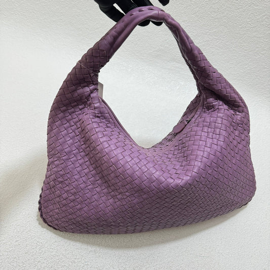 Bottega Veneta Hobo Bag Lambskin leather Lilac Lavender Purple Medium 47cm