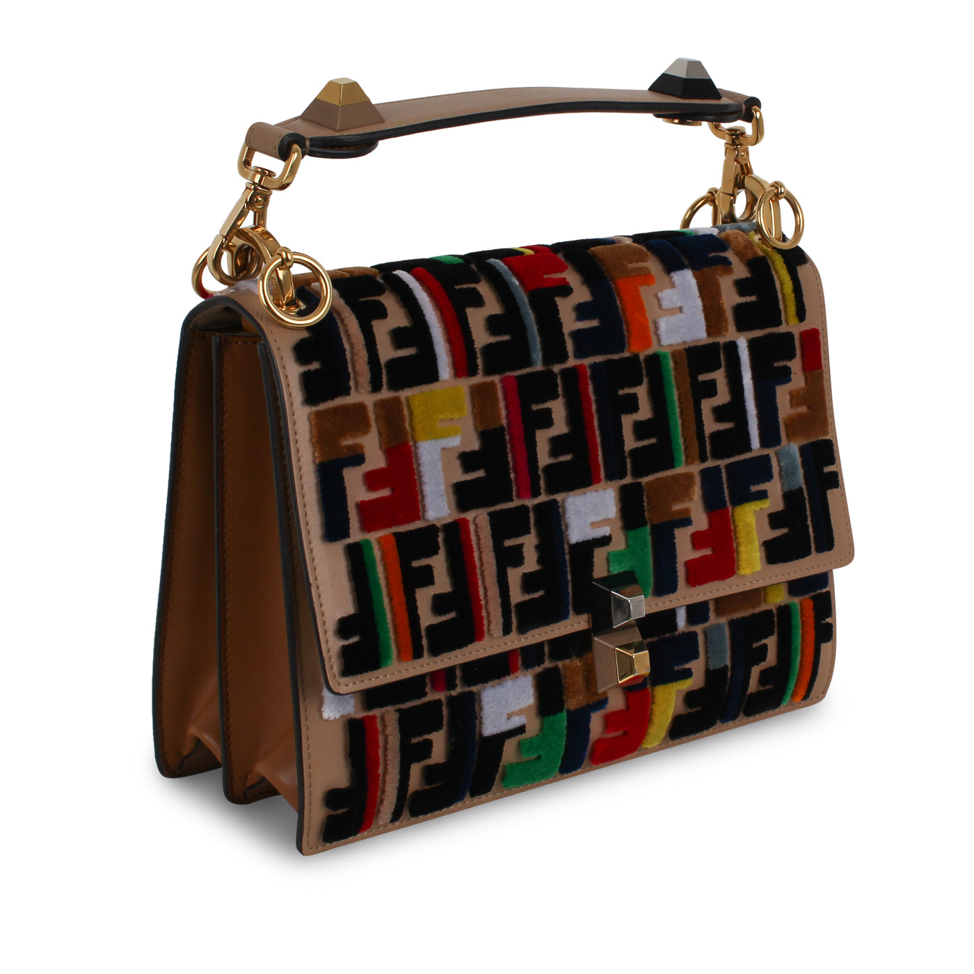 Fendi Kan I Leather Red Crossbody Style 4 Rovelle Bags