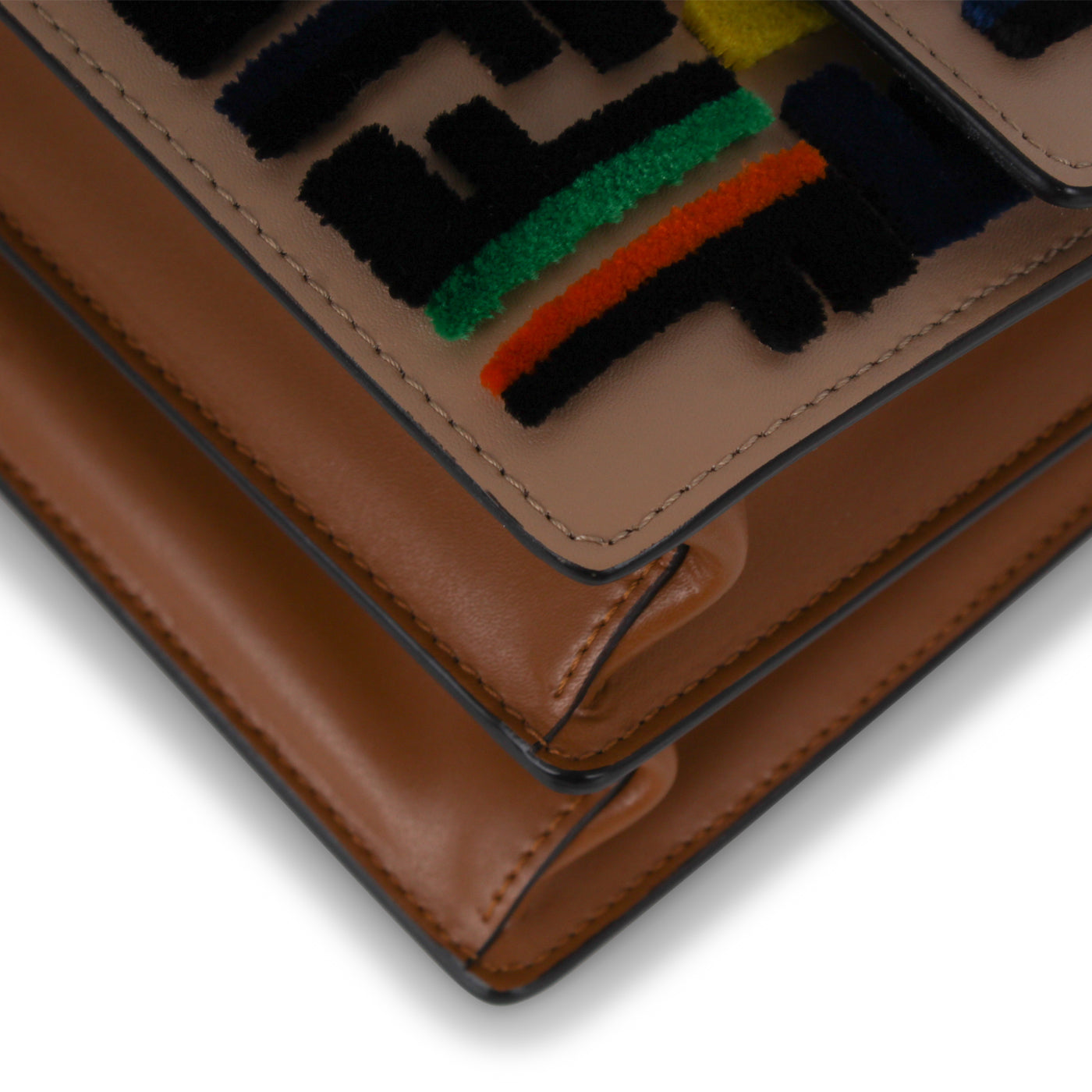 Fendi Kan I Leather Red Crossbody Style 4 Rovelle Bags