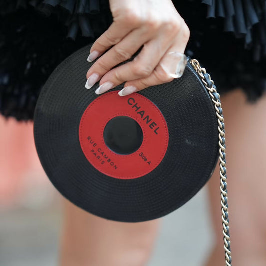 Chanel Luxury Lambskin Black Handbag Rovelle Bags