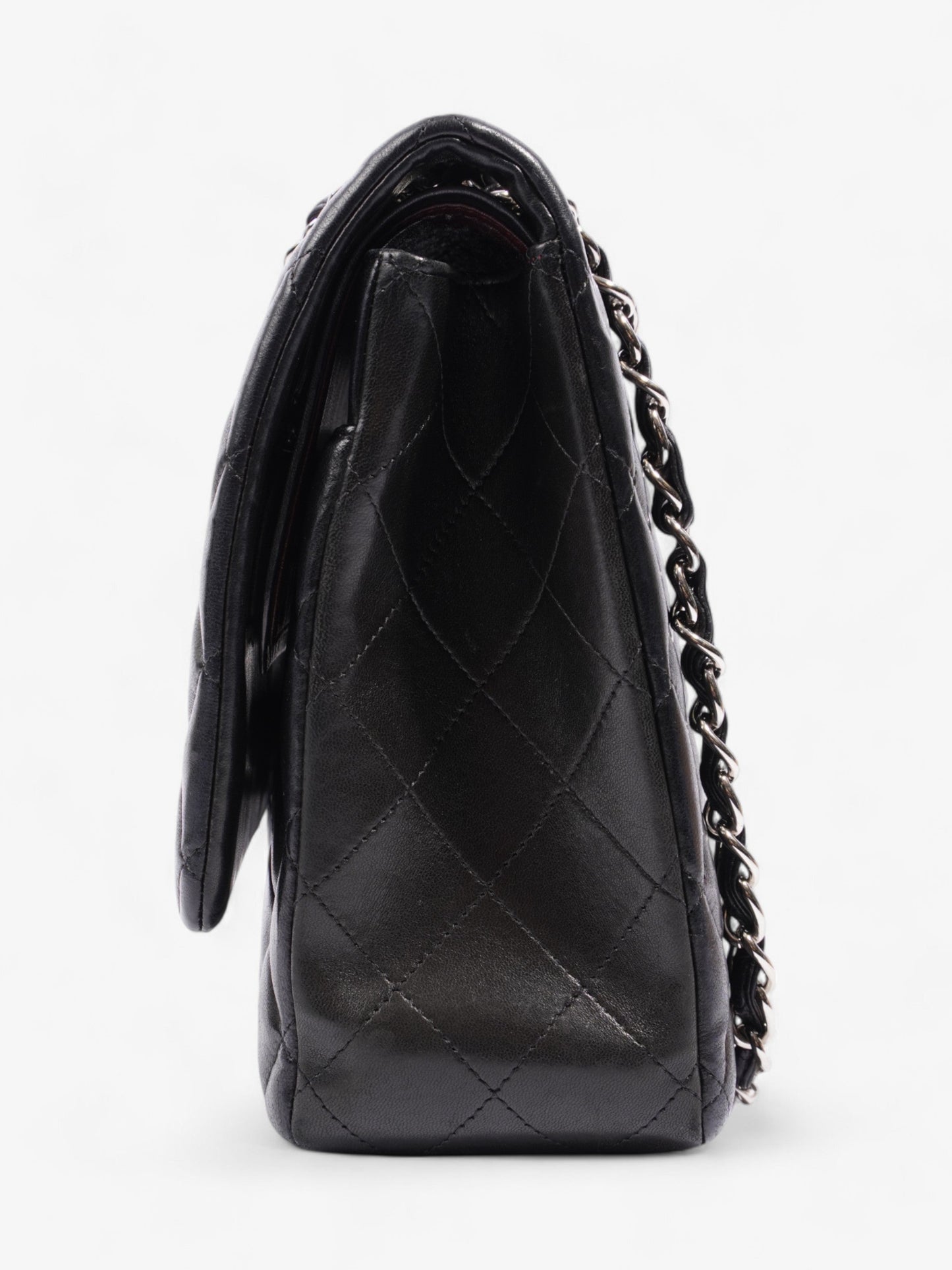 Chanel Classic Double Flap Black Lambskin Leather Maxi Rovelle Bags