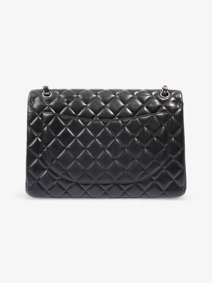 Chanel Classic Double Flap Black Lambskin Leather Maxi Rovelle Bags
