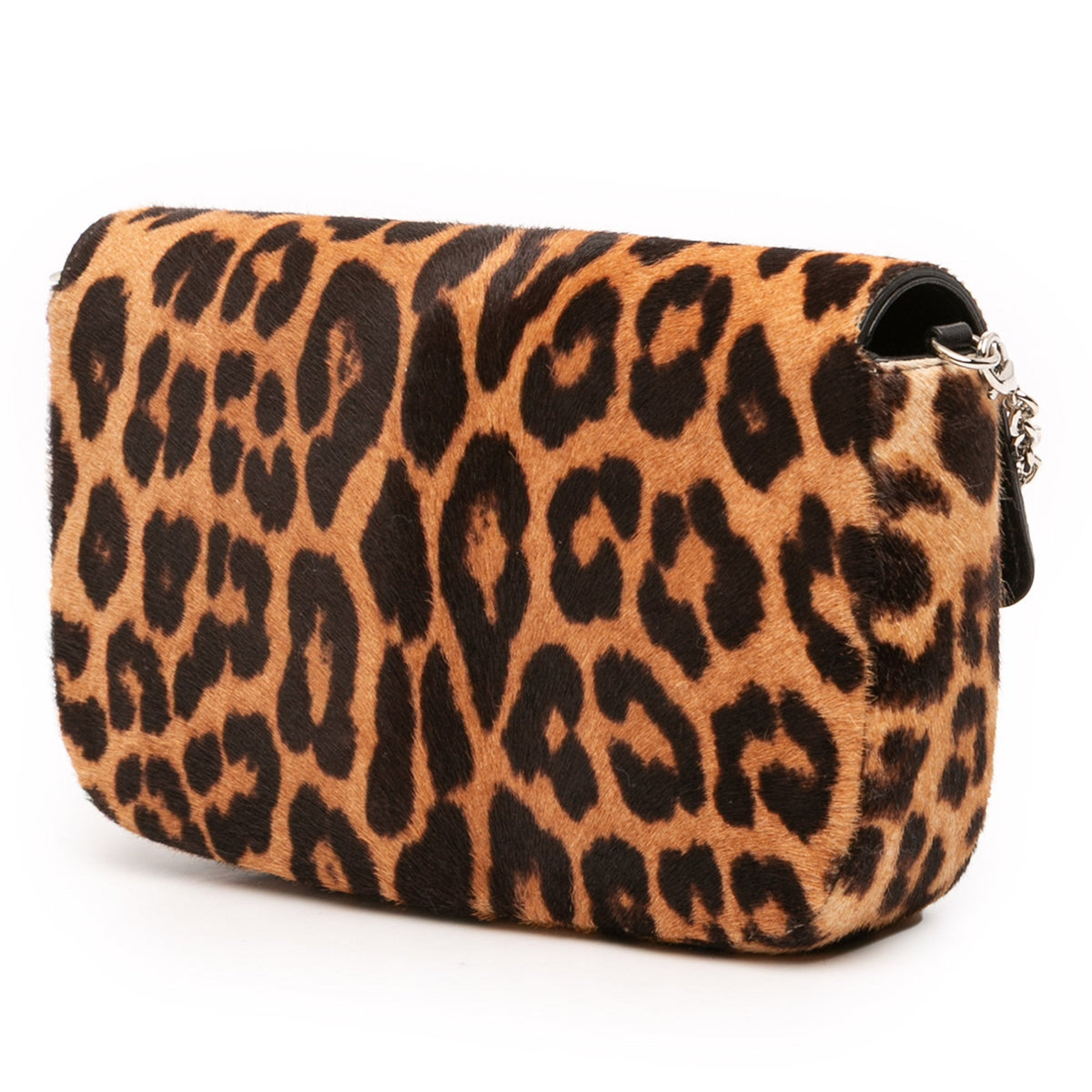 Brown Dior Leopard Print Pony Hair Miss Dior Chain Flap Crossbody Bag Rovelle Bags