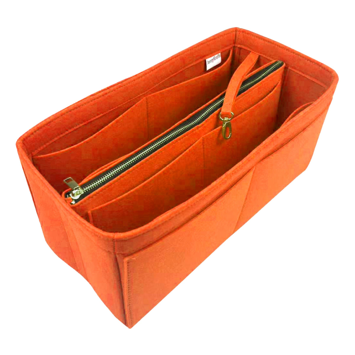 Organizer for [Peekaboo X-Lite Medium, Fendi] Bag Insert (Felt, with Detachable Zip Pouch) Rovelle Bags