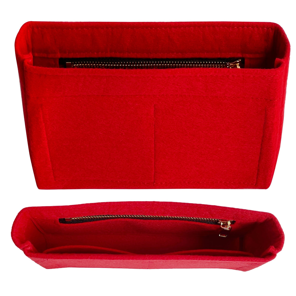 Organizer for [Baguette 1997, Fendi] Bag Insert (Felt, Slim with Zip Pocket) Rovelle Bags