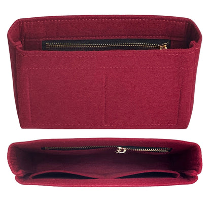Organizer for [Baguette 1997 Mini, Fendi] Bag Insert (Felt, Slim with Zip Pocket) Rovelle Bags