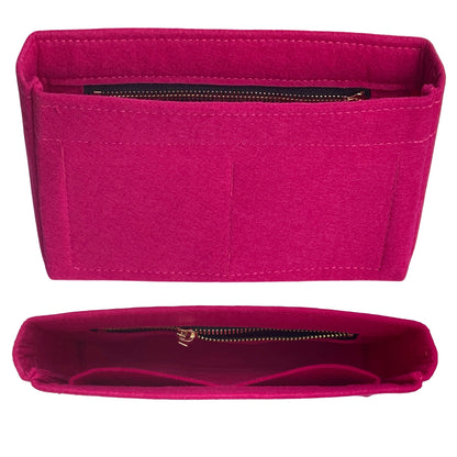 Organizer for [Baguette Large, Fendi] Bag Insert (Felt, Slim with Zip Pocket) Rovelle Bags