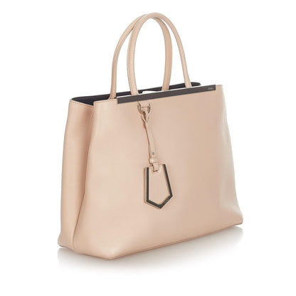 Fendi 2Jours Leather Handbag (SHG-22872) Rovelle Bags