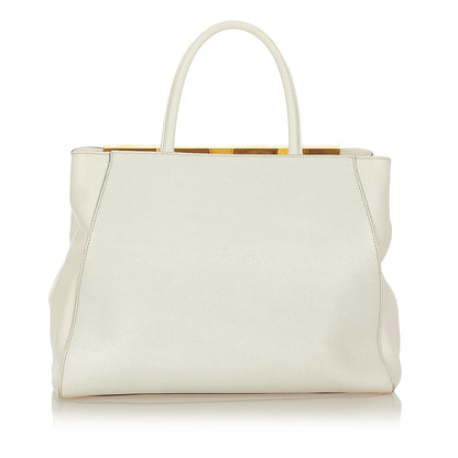 Fendi 2Jours Leather Satchel (SHG-23583) Rovelle Bags