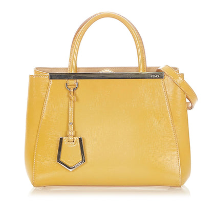 Fendi 2Jours Leather Satchel (SHG-32166) Rovelle Bags
