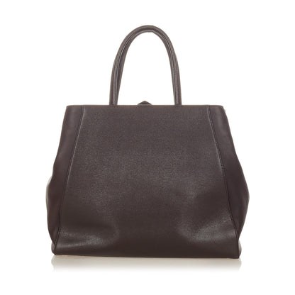 Fendi 2Jours Leather Tote Bag (SHG-26240) Rovelle Bags