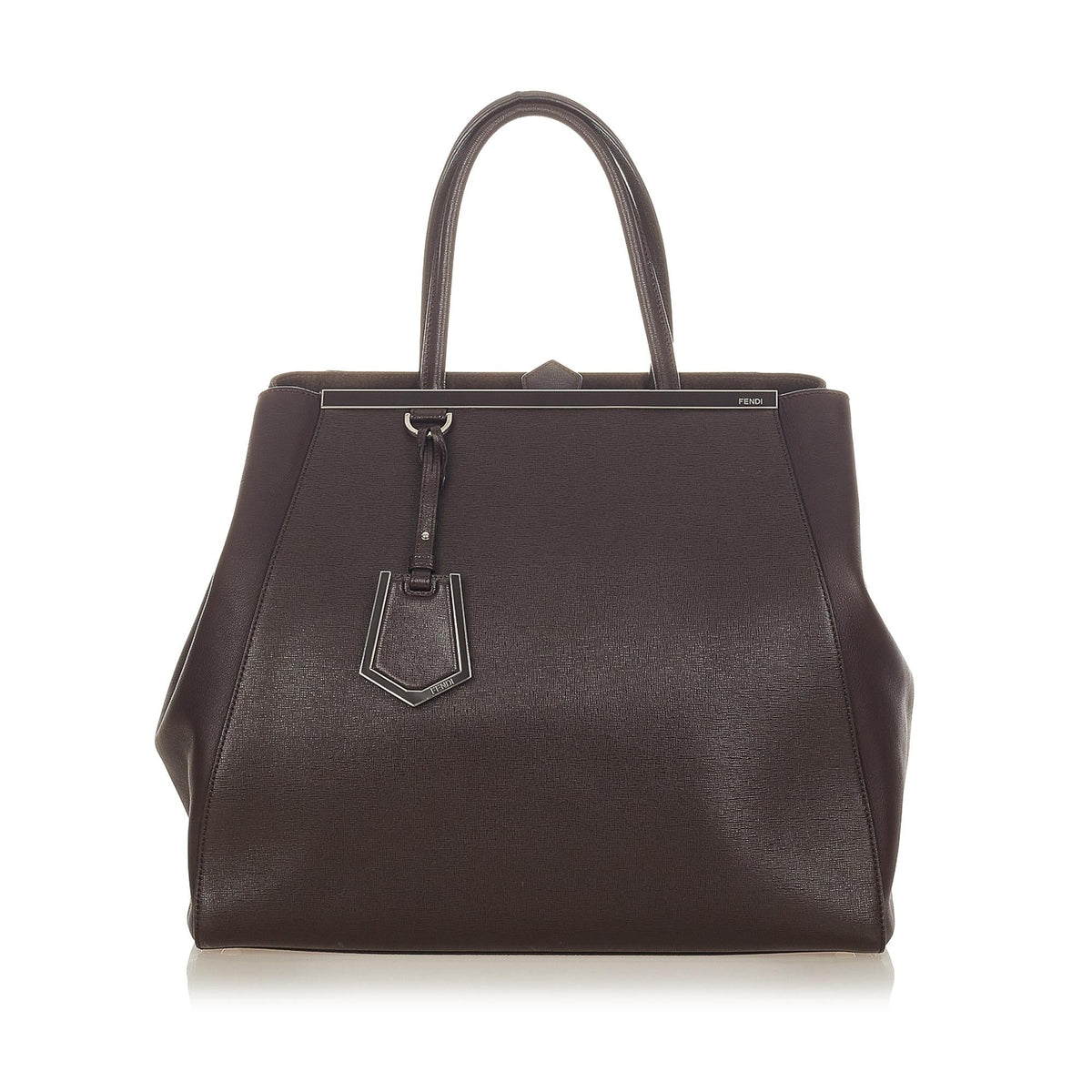Fendi 2Jours Leather Tote Bag (SHG-26240) Rovelle Bags