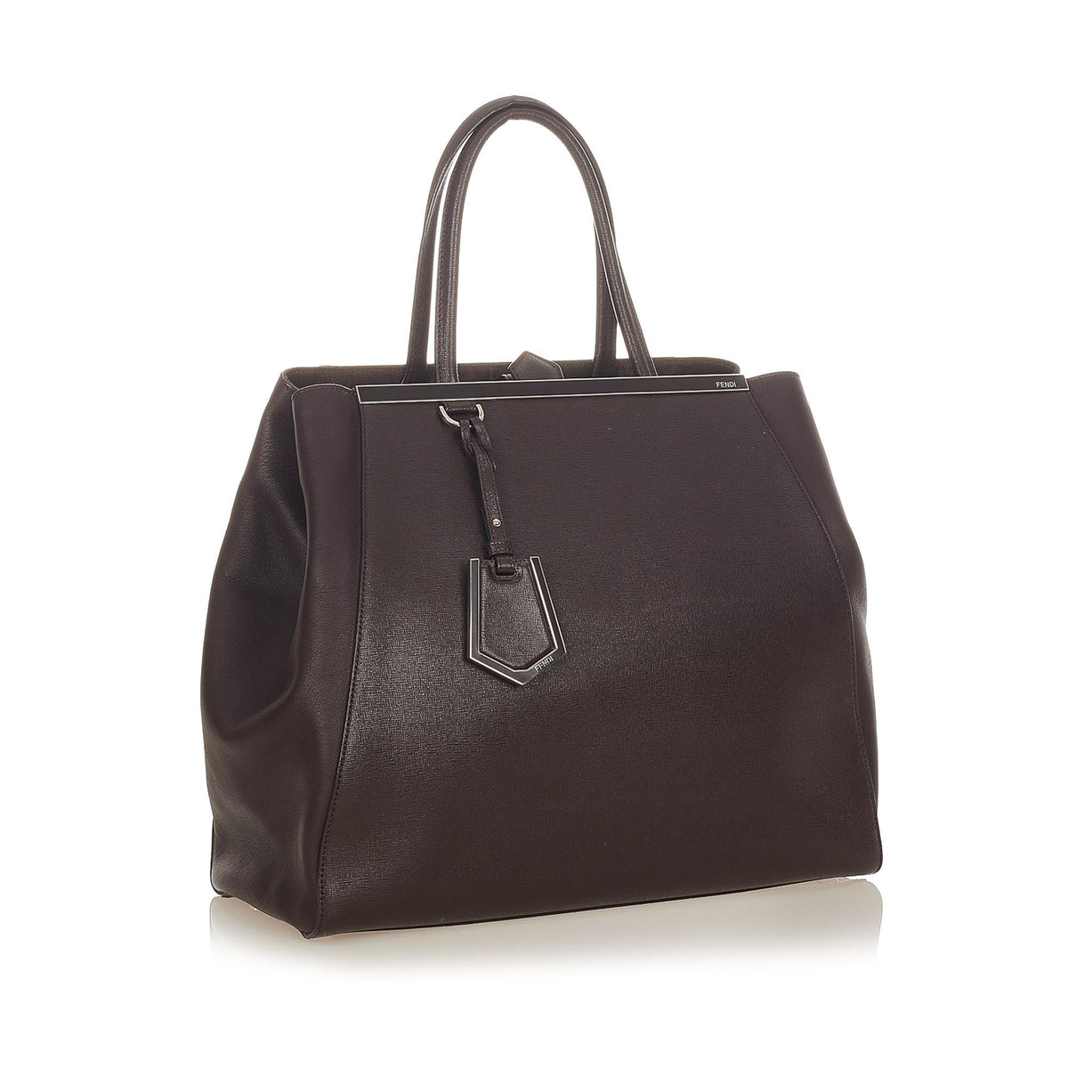 Fendi 2Jours Leather Tote Bag (SHG-26240) Rovelle Bags