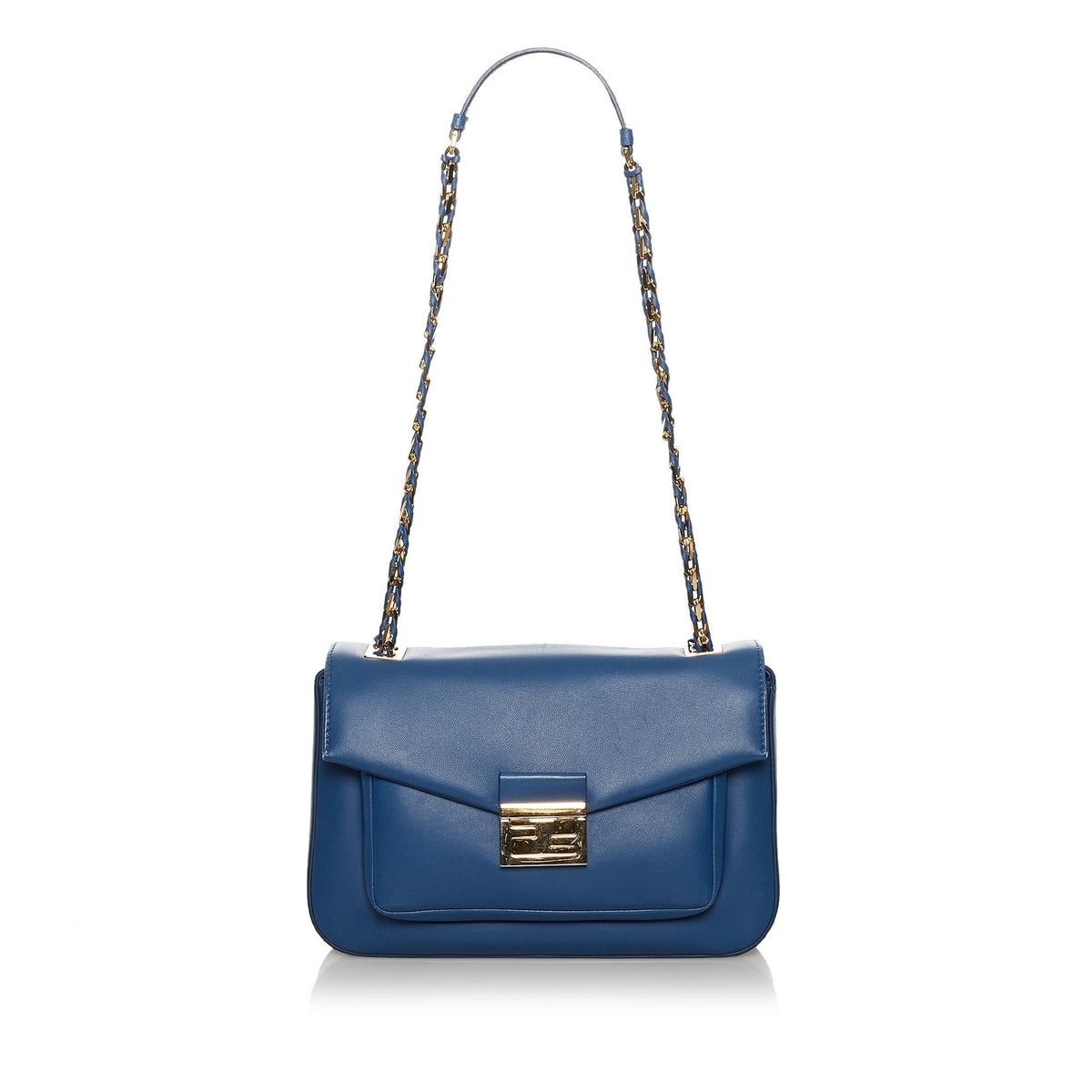 Fendi Be Baguette Leather Crossbody Bag (SHG-30577) Rovelle Bags