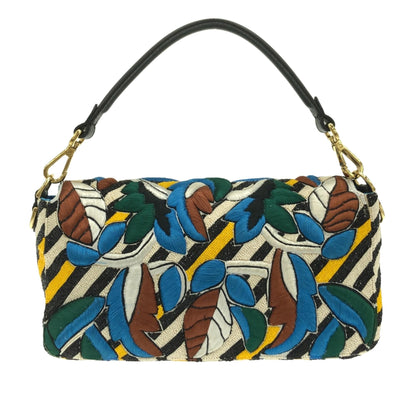 Fendi Beaded Vitello Dolce Leaf Embroidered Baguette (SHG-ZuB1eb) Rovelle Bags