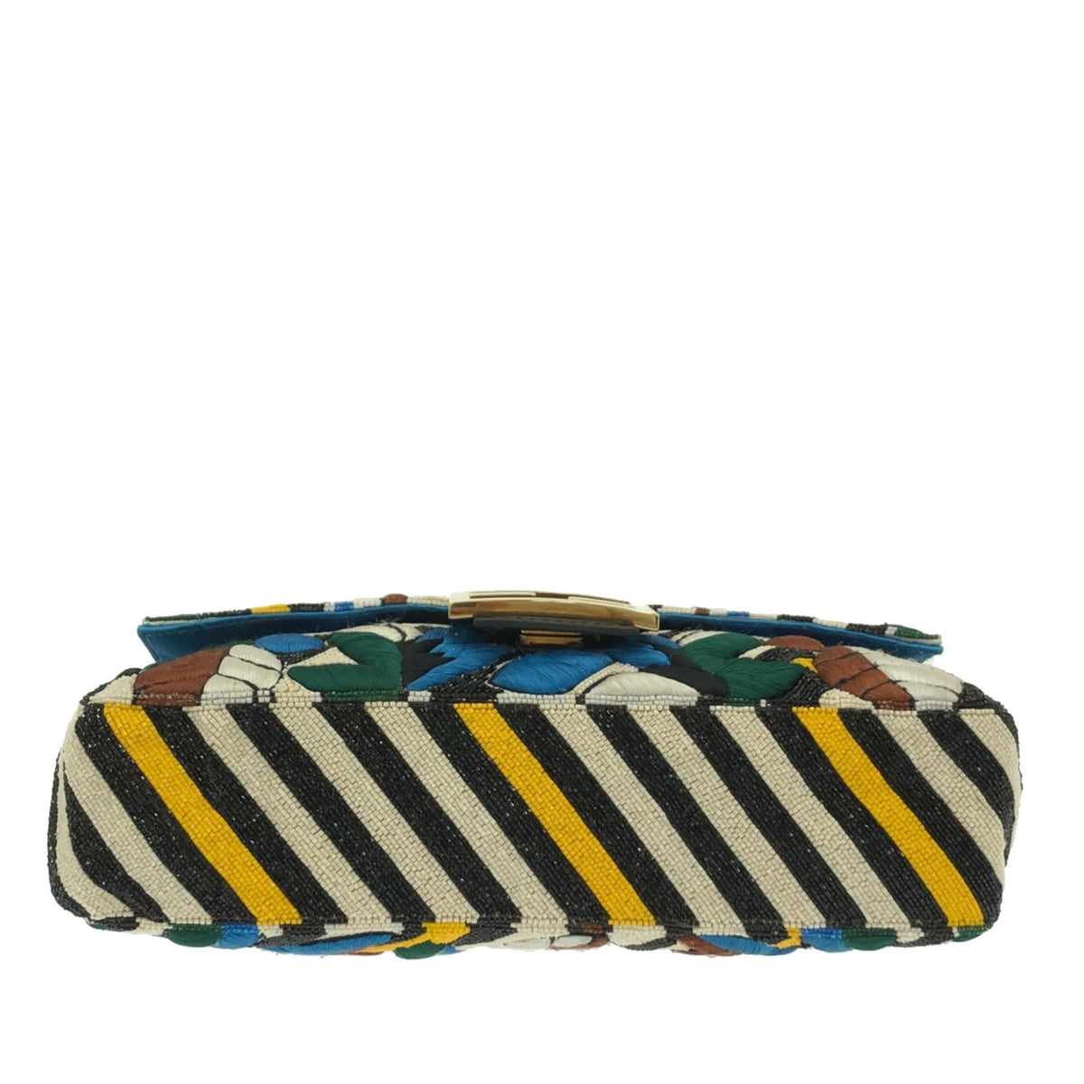 Fendi Beaded Vitello Dolce Leaf Embroidered Baguette (SHG-ZuB1eb) Rovelle Bags