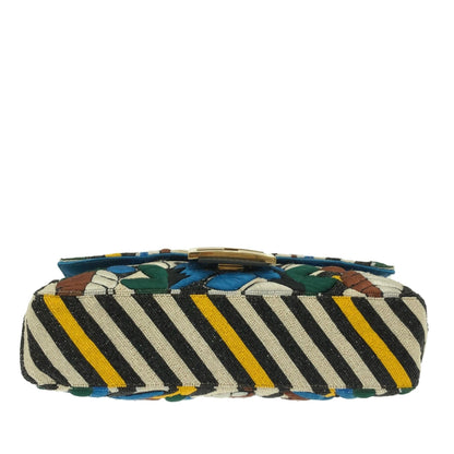Fendi Beaded Vitello Dolce Leaf Embroidered Baguette (SHG-ZuB1eb) Rovelle Bags