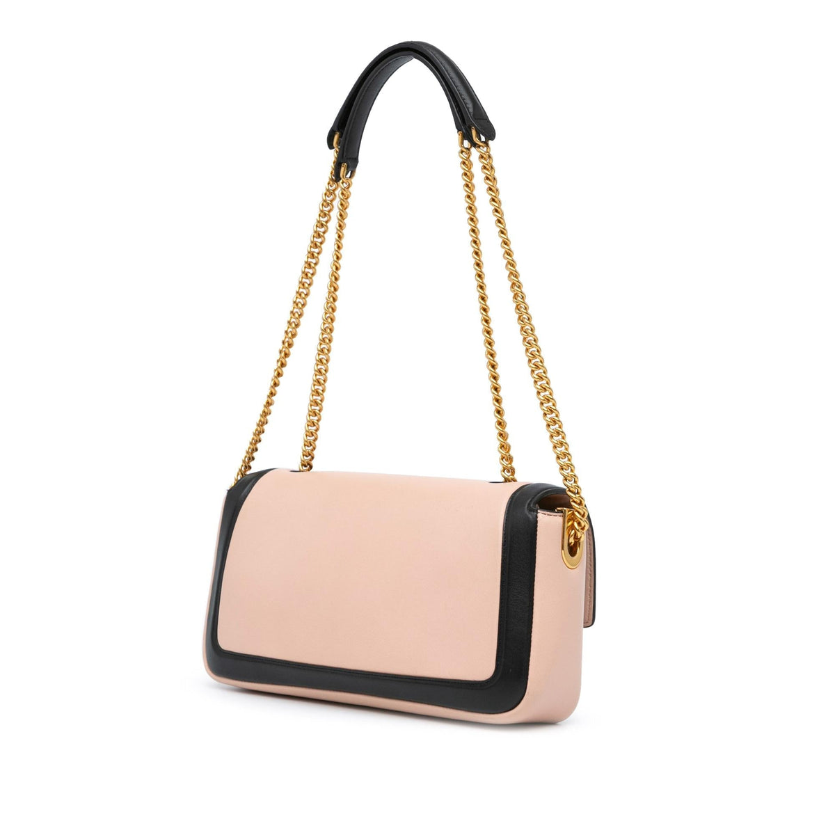 Fendi Bicolor Leather Chain Midi Baguette Shg-Aznvmi Rovelle Bags