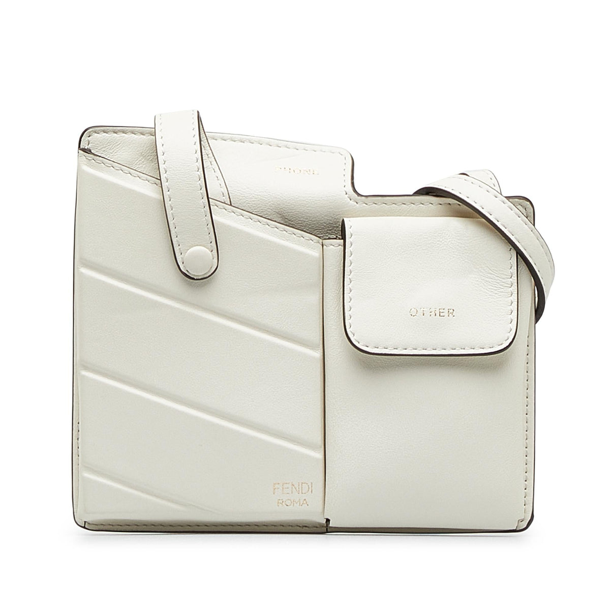 Fendi Mini Leather Red Handbag Rovelle Bags