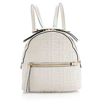 Fendi Calfskin FF 1974 Mini Backpack (SHF-20302) Rovelle Bags