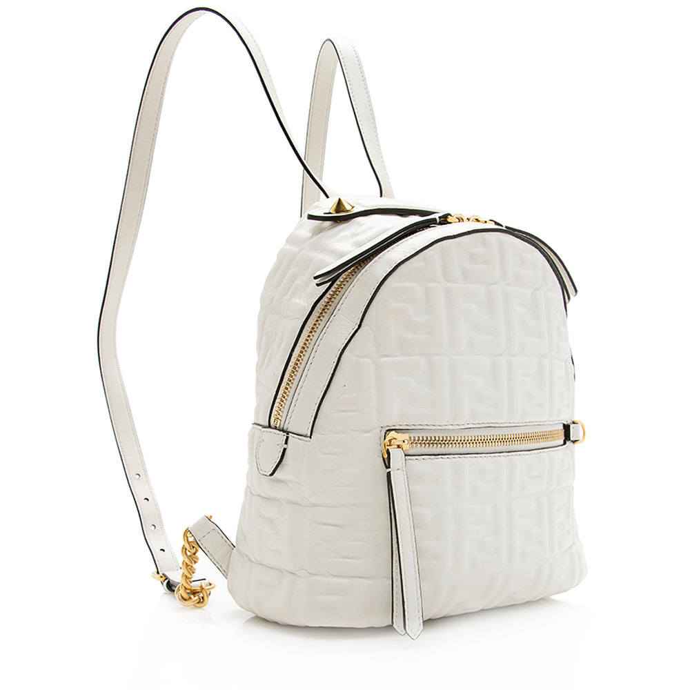 Fendi Calfskin FF 1974 Mini Backpack (SHF-20302) Rovelle Bags