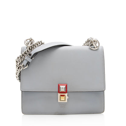 Fendi Calfskin Kan I Small Shoulder Bag (SHF-22970) Rovelle Bags