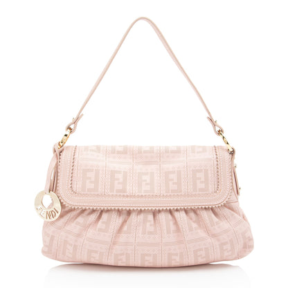 Fendi Perforated FF Calfskin Chef Small Bag Rovelle Bags
