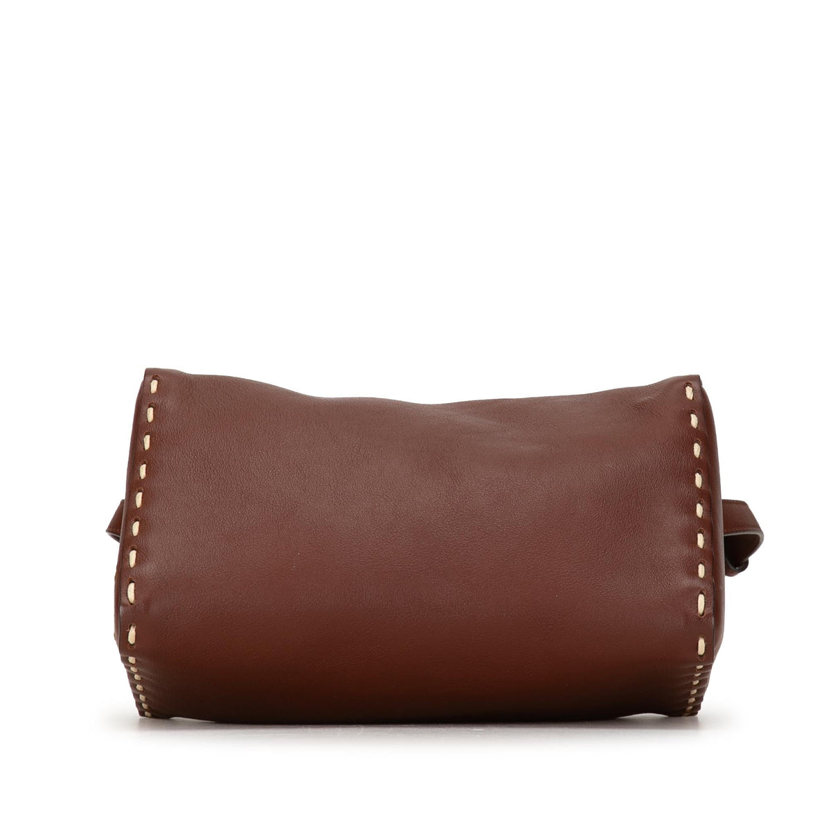 Fendi Calfskin Selleria Triangle Shoulder Bag (SHG-PYwPIP) Rovelle Bags