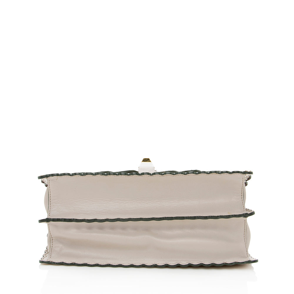 Fendi Calfskin Studded Kan I Medium Shoulder Bag (SHF-19206) Rovelle Bags