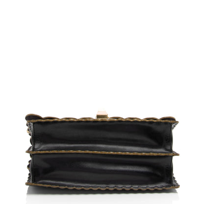Fendi Calfskin Studded Kan I Medium Shoulder Bag (SHF-boJIBf) Rovelle Bags