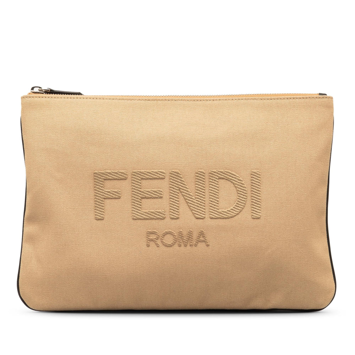 Fendi Canvas Roma Clutch (SHG-oJP68f) Rovelle Bags