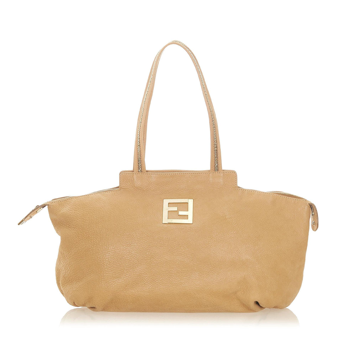 Fendi Chains Leather Tote Bag (SHG-20146) Rovelle Bags