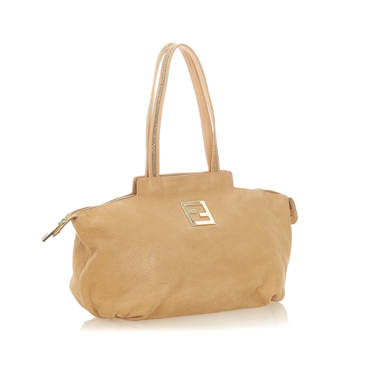 Fendi Chains Leather Tote Bag (SHG-20146) Rovelle Bags