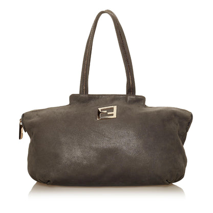 Fendi Chains Leather Tote Bag (SHG-29529) Rovelle Bags
