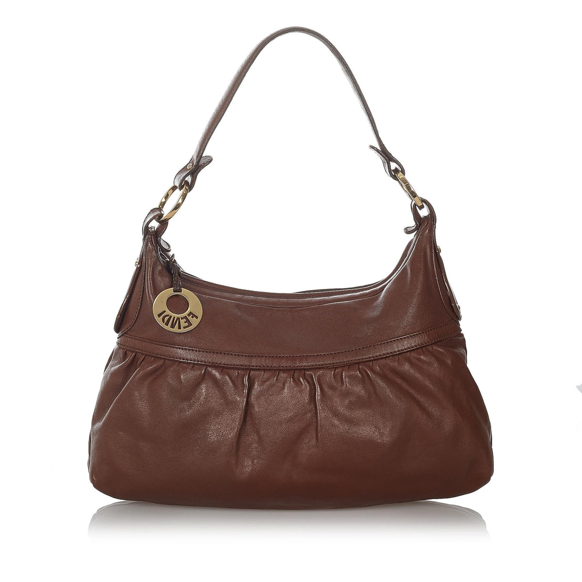 Fendi Chef Leather Shoulder Bag (SHG-26892) Rovelle Bags