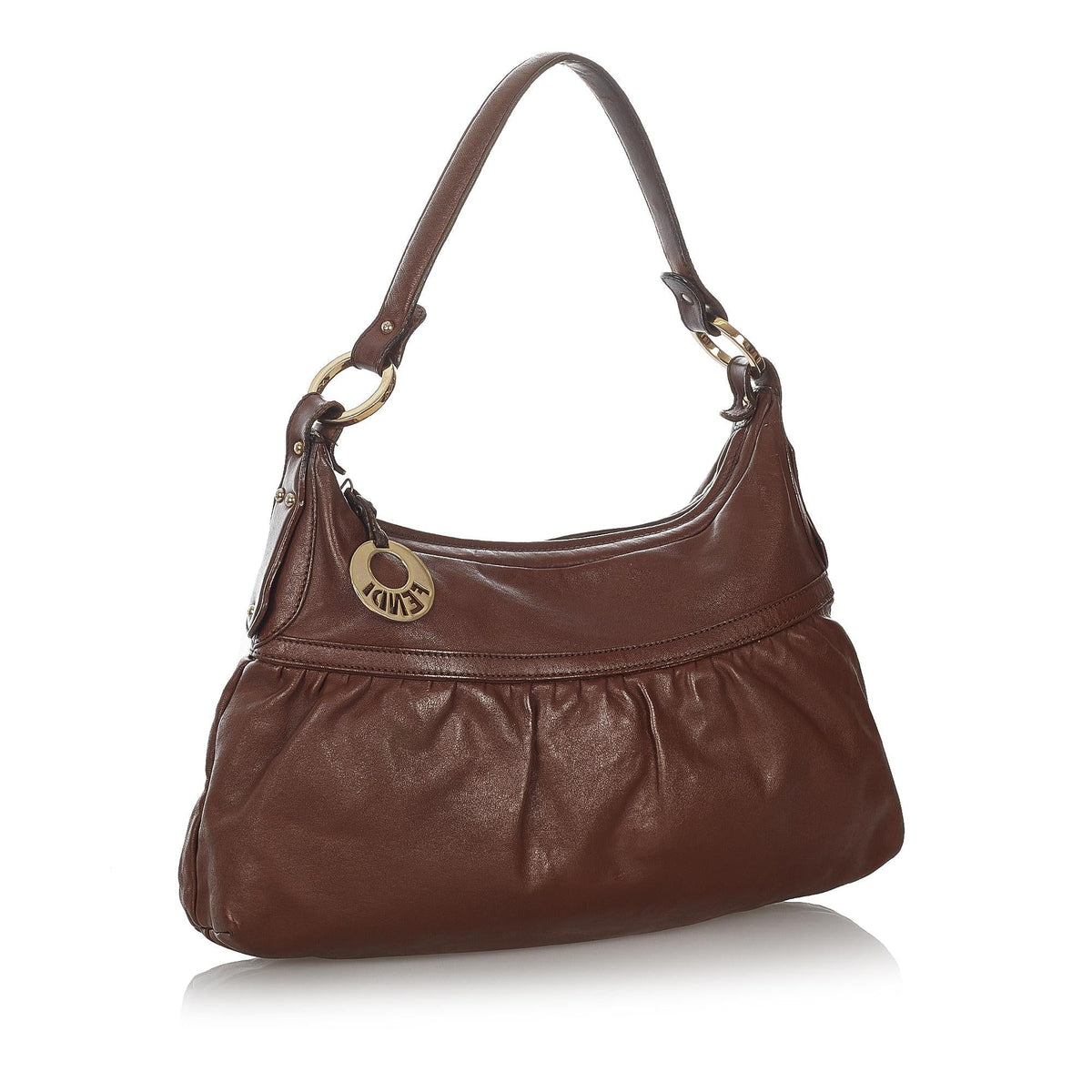 Fendi Chef Leather Shoulder Bag (SHG-26892) Rovelle Bags