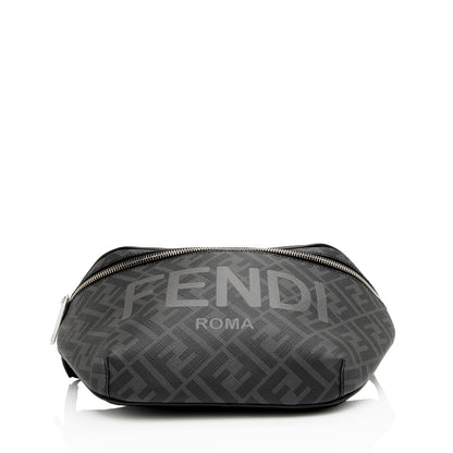 Fendi Coated Canvas FF Belt Bag (SHF-AeWxPp) Rovelle Bags
