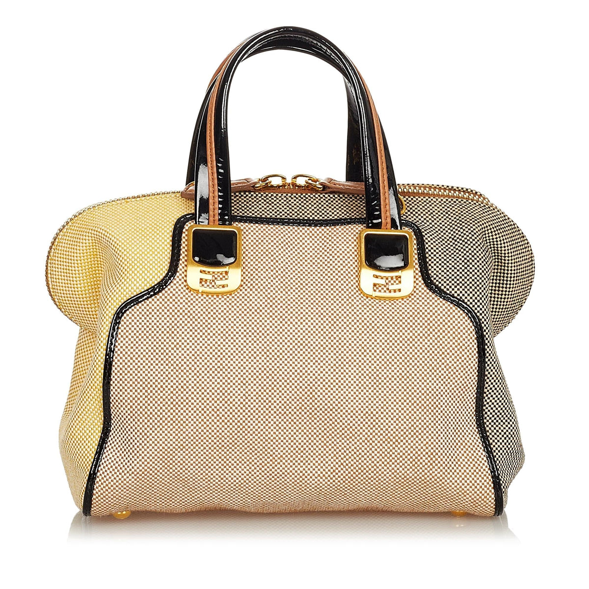 Fendi Colorblock Canvas Chameleon Handbag (SHG-24876) Rovelle Bags