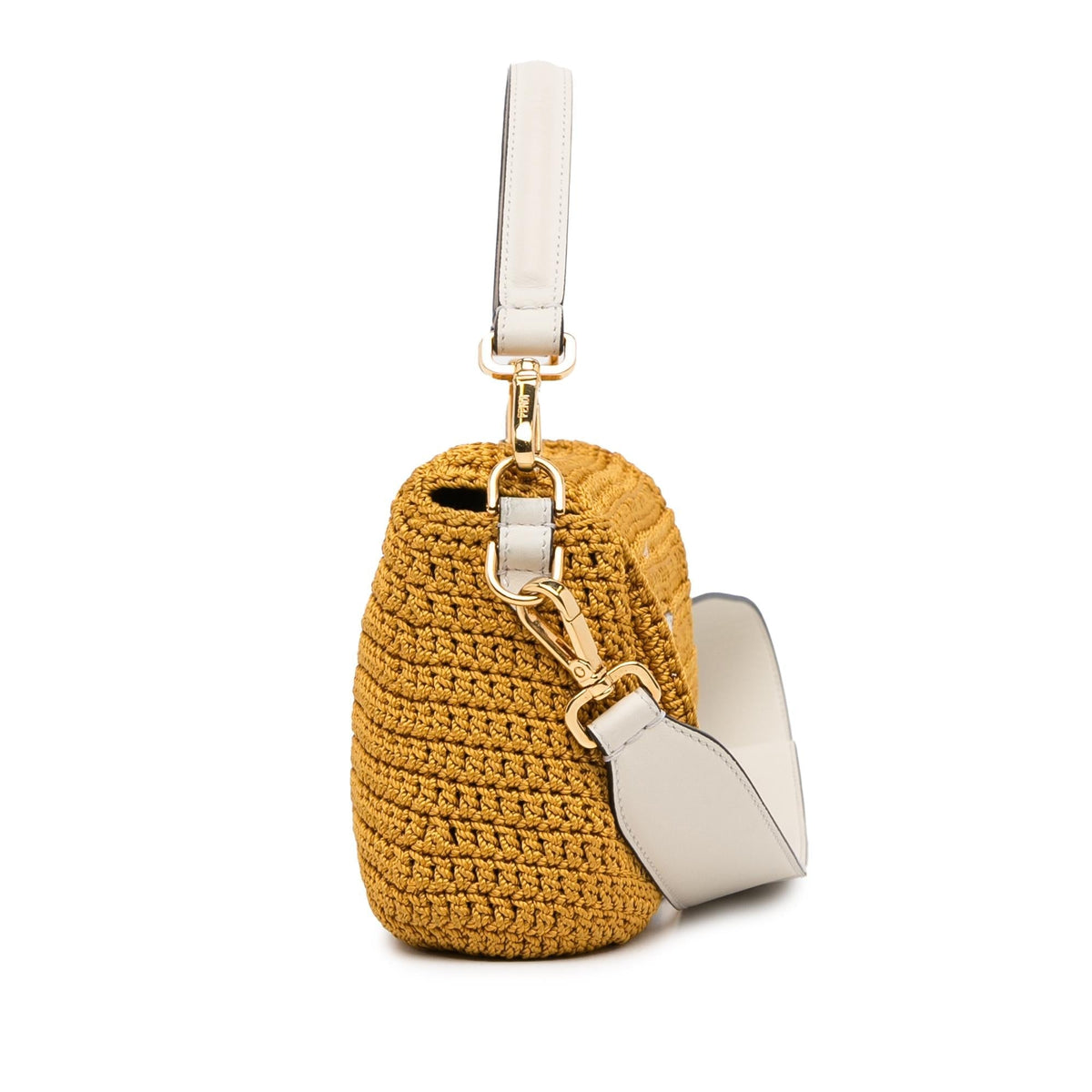 Fendi Crochet Raffia Baguette Satchel (SHG-qh4feG) Rovelle Bags