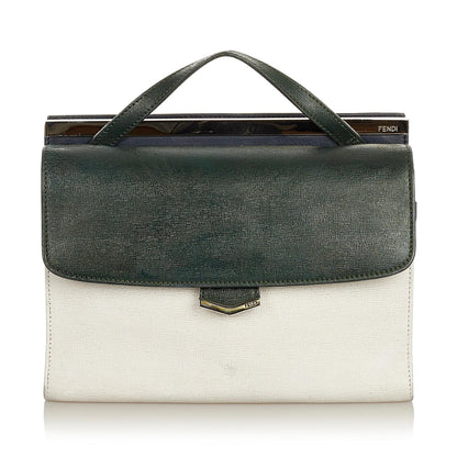 Fendi Demi Jour Leather Satchel (SHG-25796) Rovelle Bags