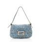 Fendi Denim Mini Baguette Shoulder Bag (SHF-19915) Rovelle Bags