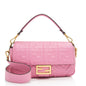 Fendi Embossed Leather FF 1974 Baguette Shoulder Bag (SHF-nc63Ja) Rovelle Bags