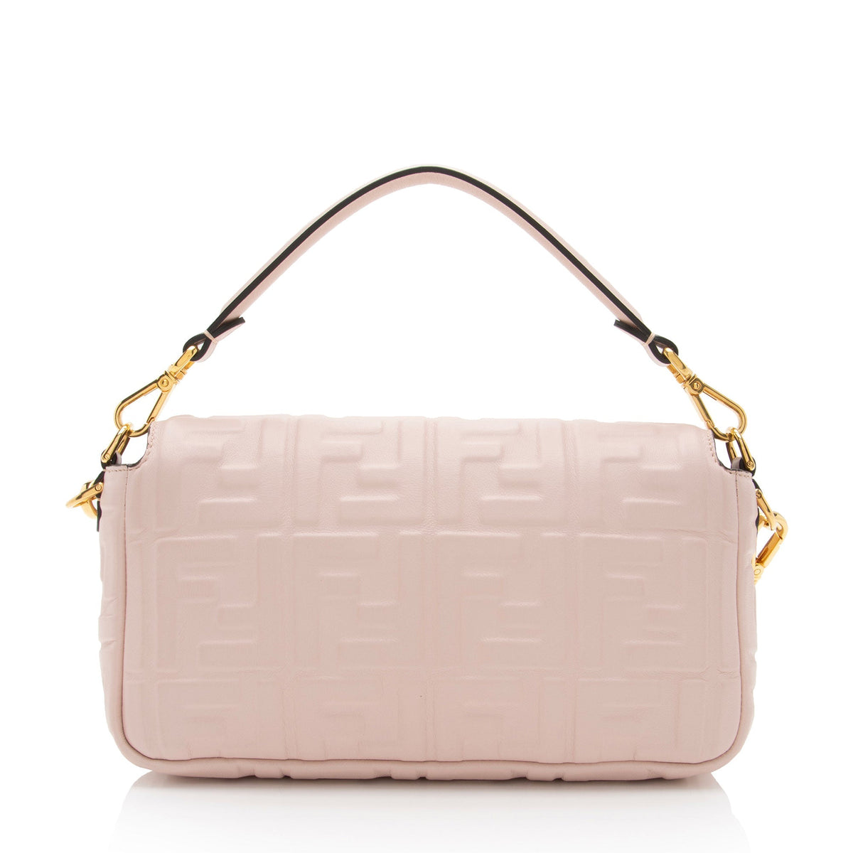 Fendi Embossed Leather FF 1974 Baguette Shoulder Bag (SHF-sC62ds) Rovelle Bags