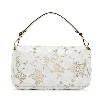 Fendi Embroidered Lace Baguette Satchel (SHG-iD9Gxu) Rovelle Bags